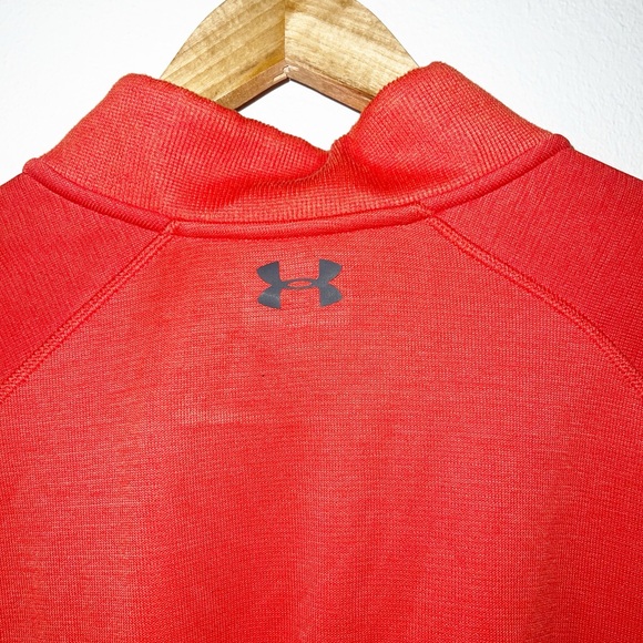 Under Armour men’s orange storm 1 cold gear loose fit quarter zip up jacket - Picture 10 of 12